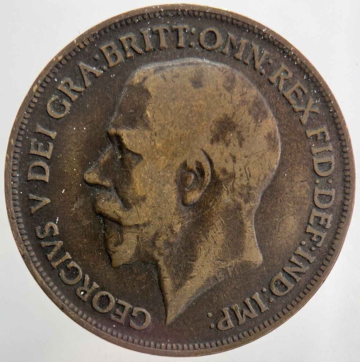 1918-H George V One Penny Coin | Collectable Grade