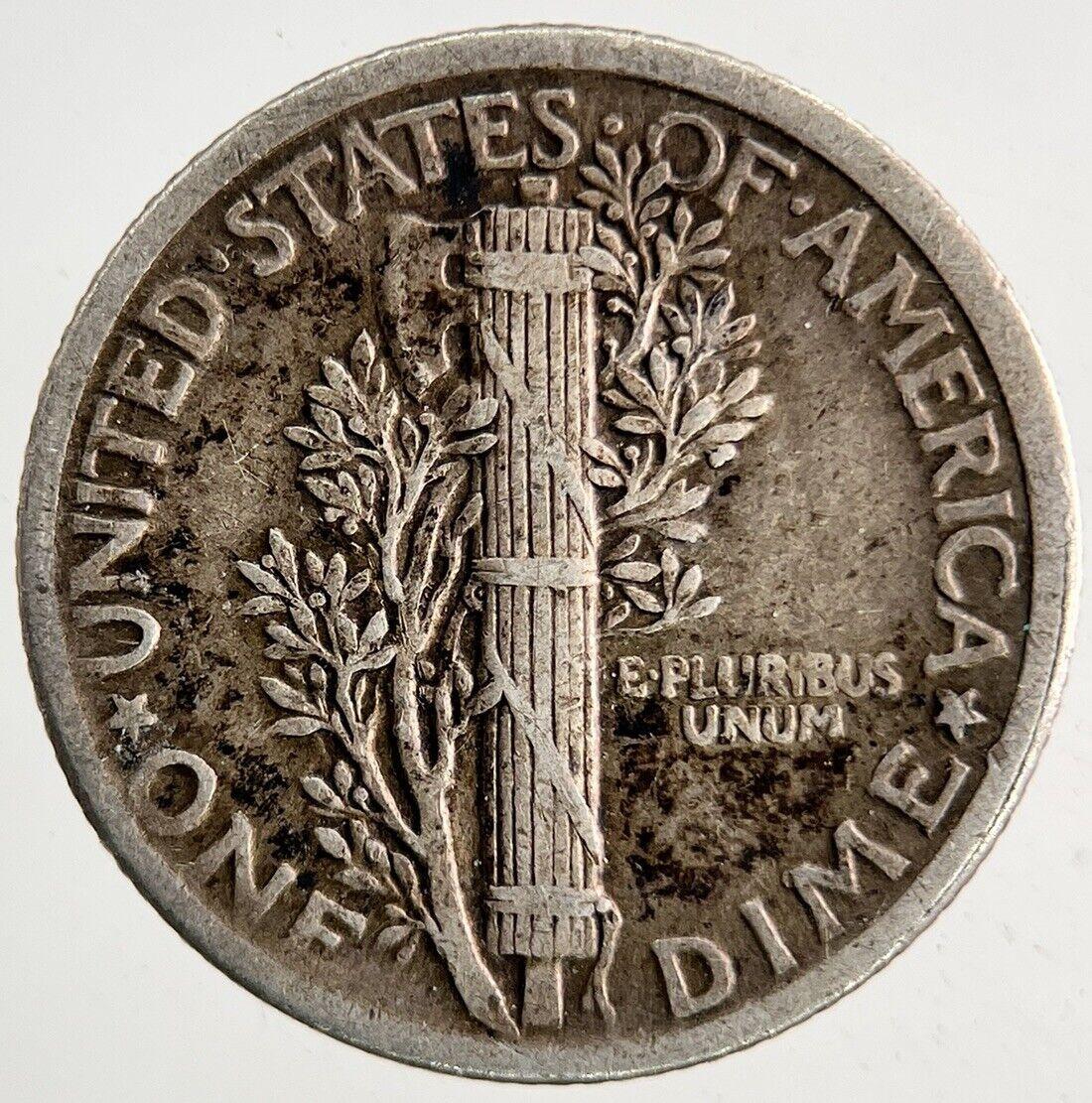 1918 US USA Mercury Dime Silver Coin | Fine Collectable Grade