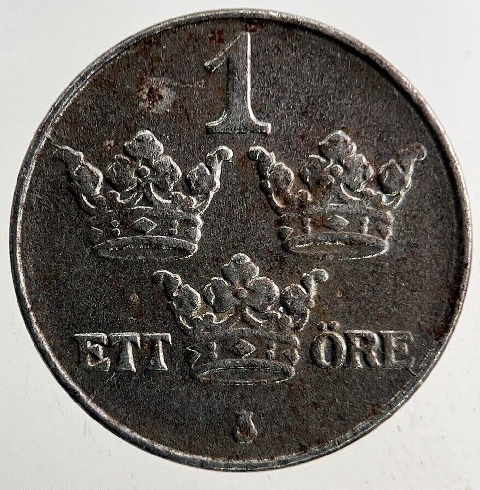 1918 Sweden 1 Ore Coin | Fine Collectable Grade