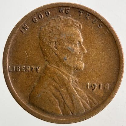 1918 US USA One Cent Coin | Fine Collectable Grade