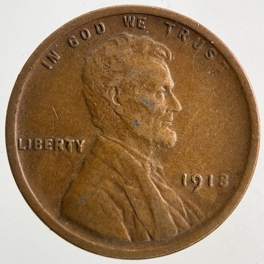 1918 US USA One Cent Coin | Fine Collectable Grade