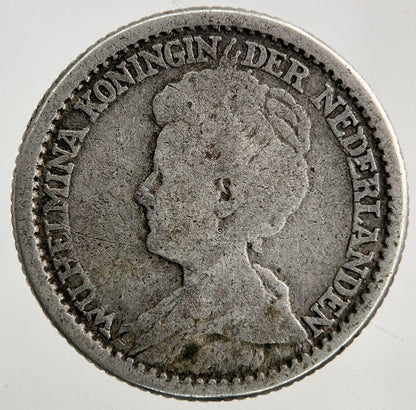 1918 Netherlands 25 Cents Silver Coin | Collectable Grade