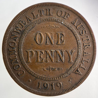 1919 Australia One Penny Coin | Fine Collectable Grade