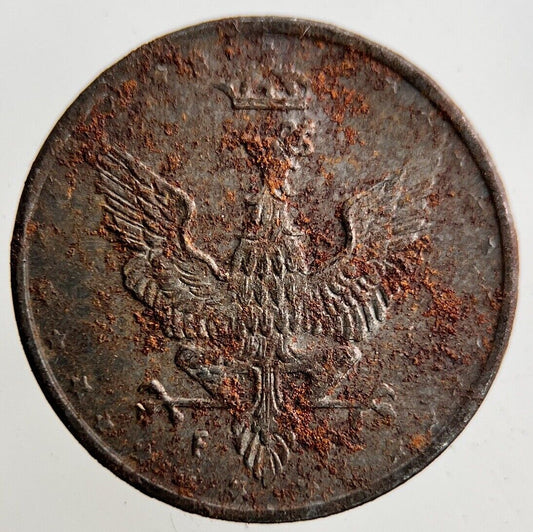 1918 Poland 5 Fenigow Coin | Fine Collectable Grade