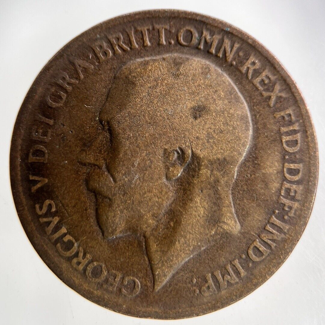 1918-H George V One Penny Coin | Fair Grade