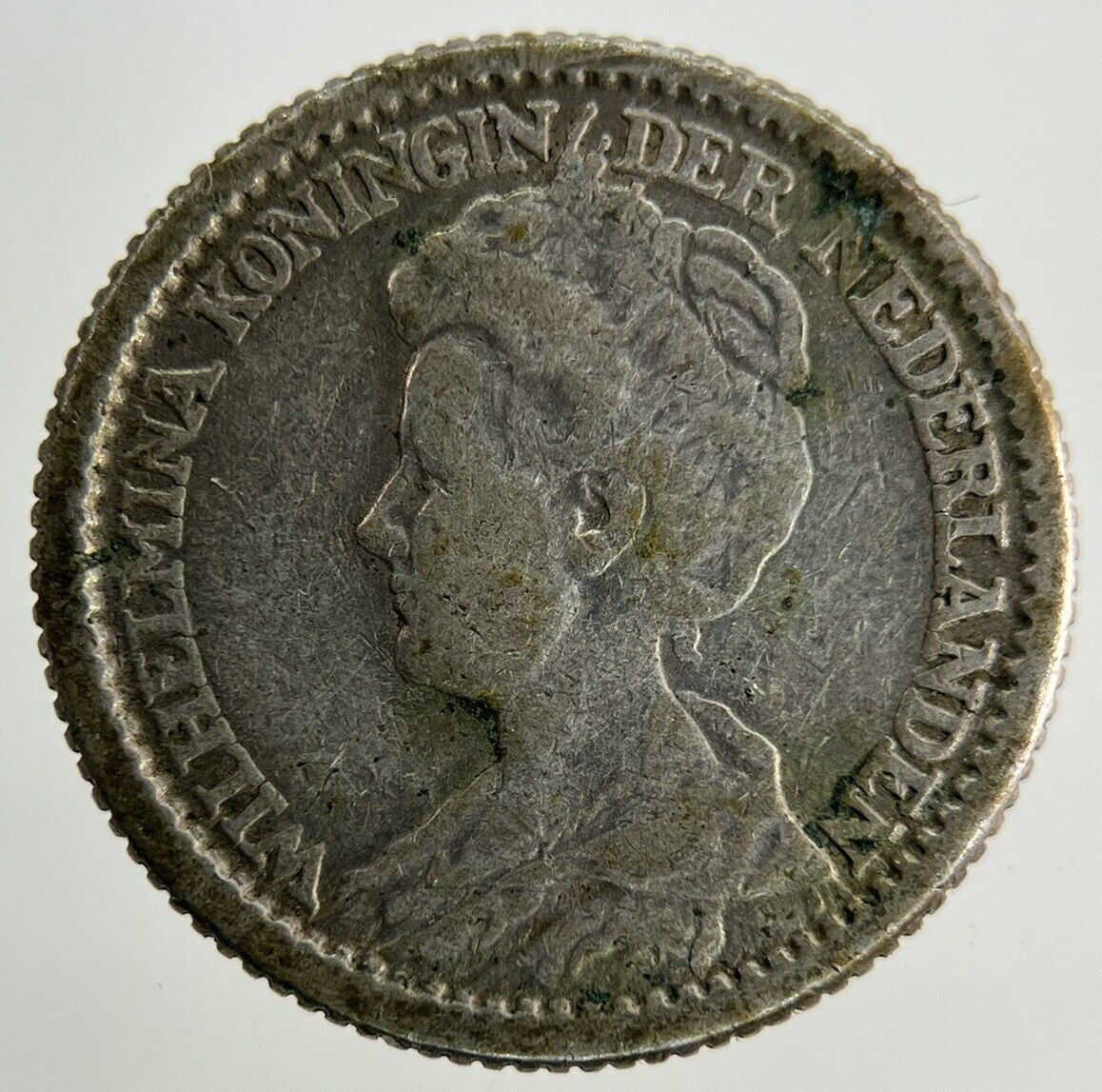 1918 Netherlands 25 Cents Silver Coin | Collectable Grade