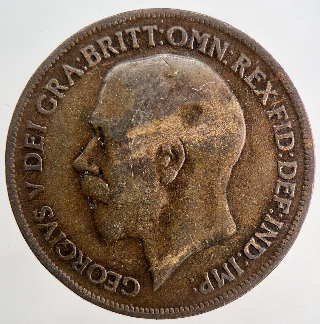 1918-H George V One Penny Coin | Collectable Grade