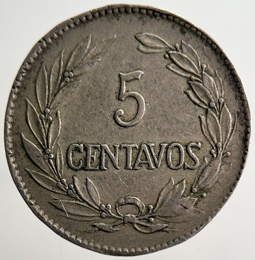 1919 Ecuador 5 Centavos Coin | Fine Collectable Grade | a3188