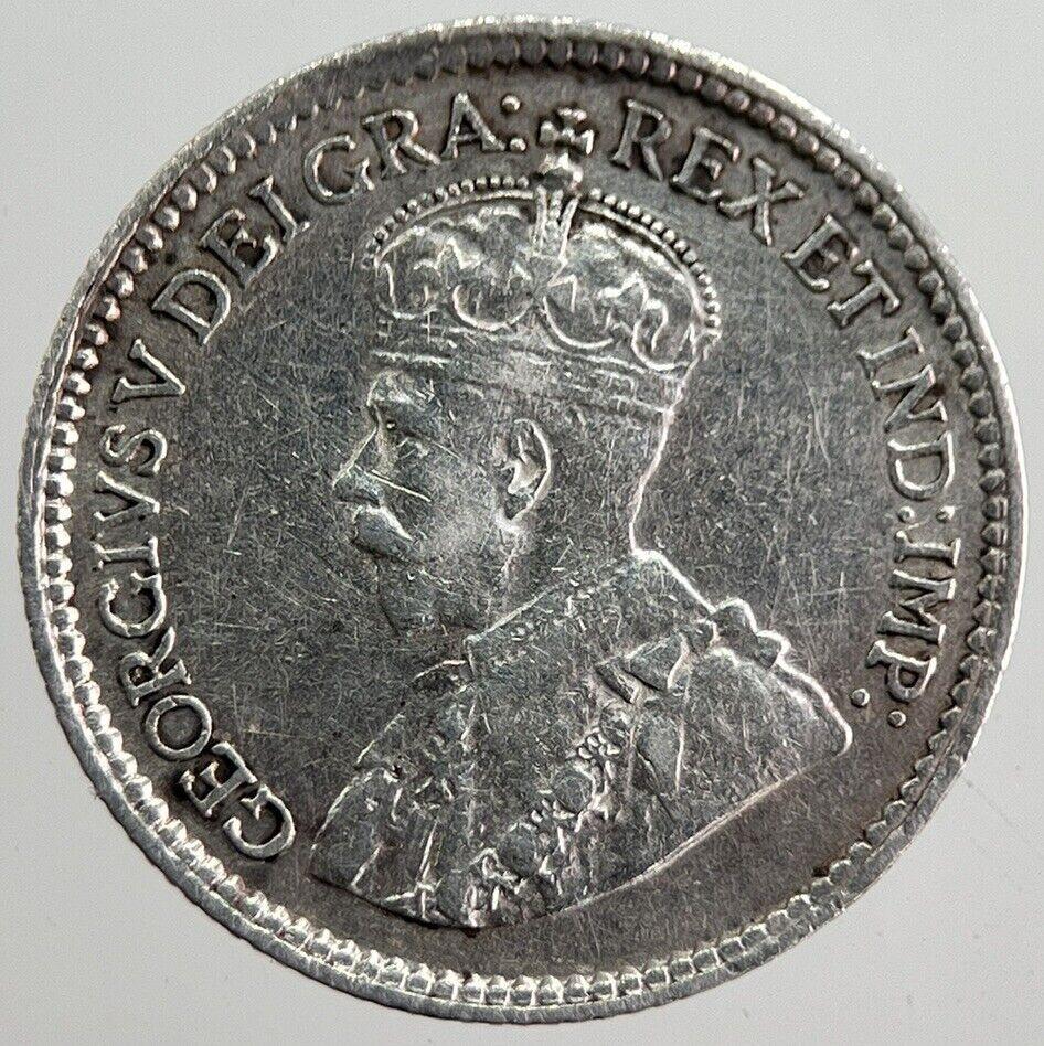 1919 Canada 5 Cents Silver Coin | Very High Grade | a7815