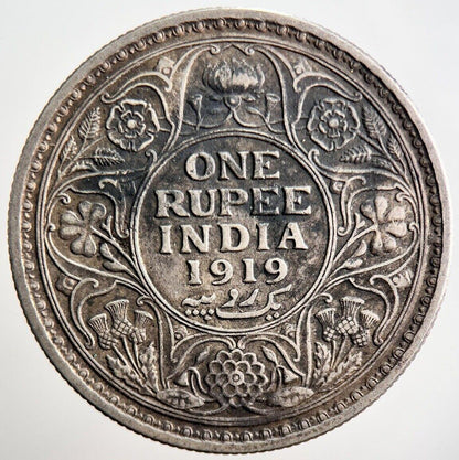 1919 India Rupee Silver Coin | Fine Collectable Grade | a3494