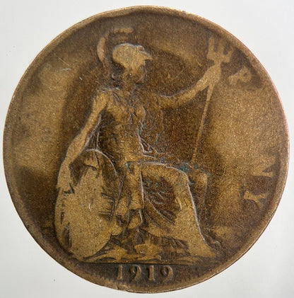 1919 George V One Penny Coin | Collectable Grade