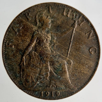 1919 George V Farthing Coin | Fine Collectable Grade