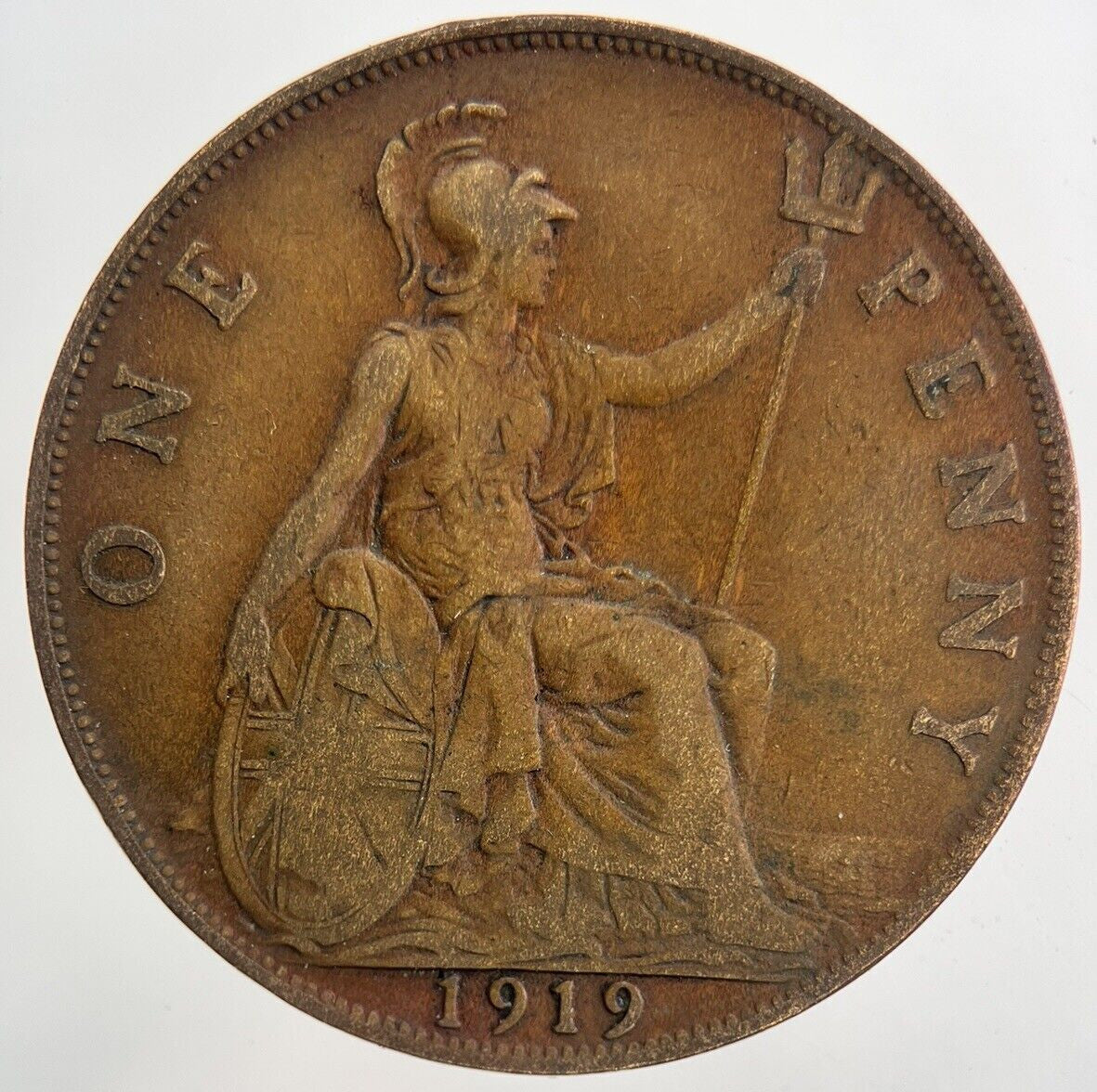1919 George V One Penny Coin | Fine Collectable Grade