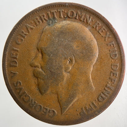1919 George V One Penny Coin | Collectable Grade