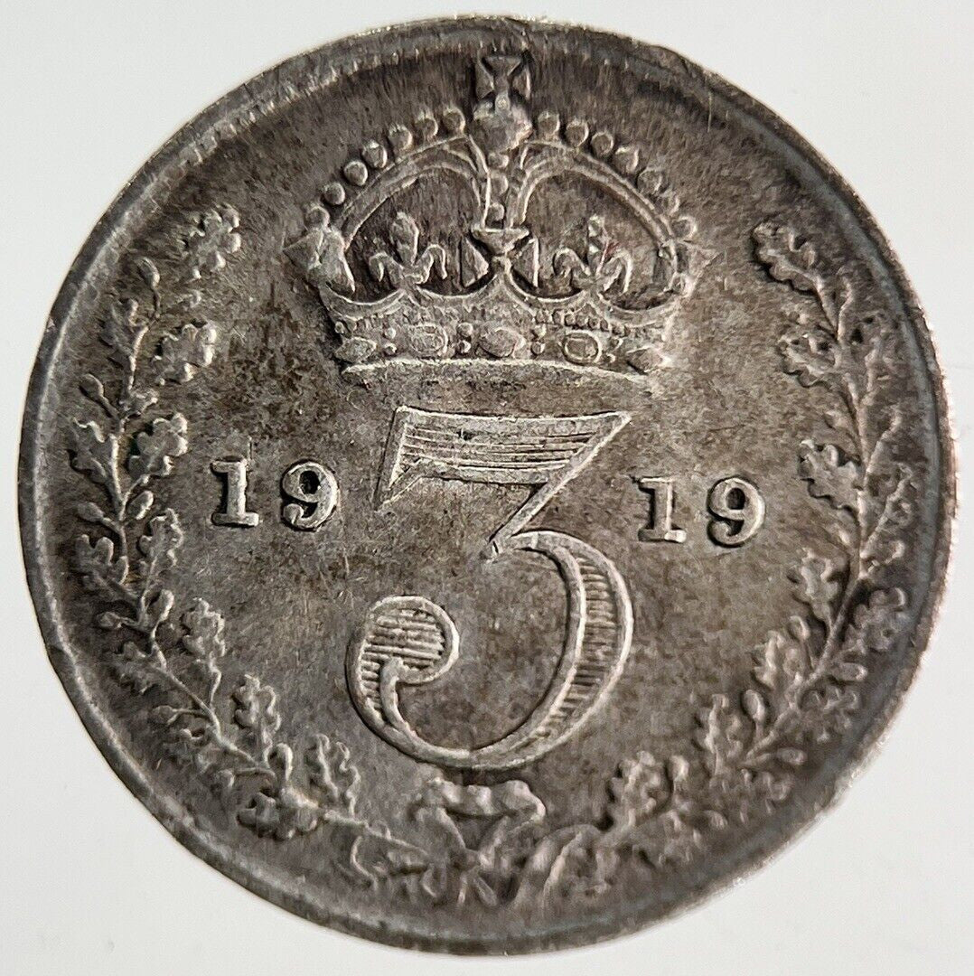 1919 George V Silver Threepence Coin | Fine Collectable Grade