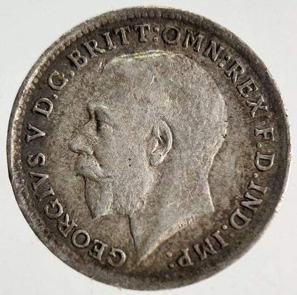 1919 George V Silver Threepence Coin | Fine Collectable Grade