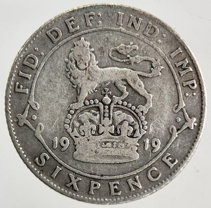 1919 George V Sixpence Silver Coin | Collectable Grade