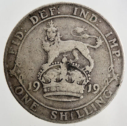 1919 George V Shilling Silver Coin | Collectable Grade