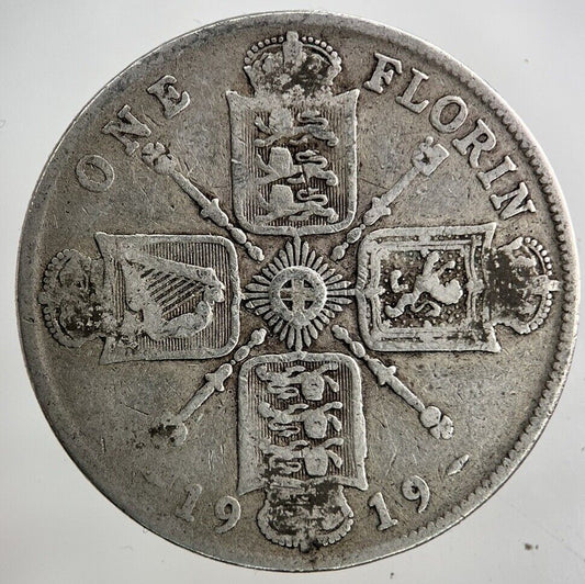1919 George V Florin Silver Coin | Fine Collectable Grade