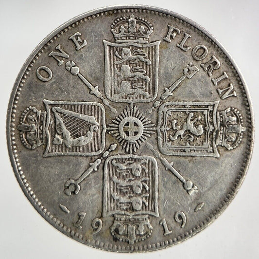 1919 George V Florin Silver Coin | Fine Collectable Grade