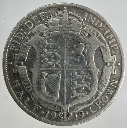 1919 George V Half-Crown Silver Coin | Fine Collectable Grade