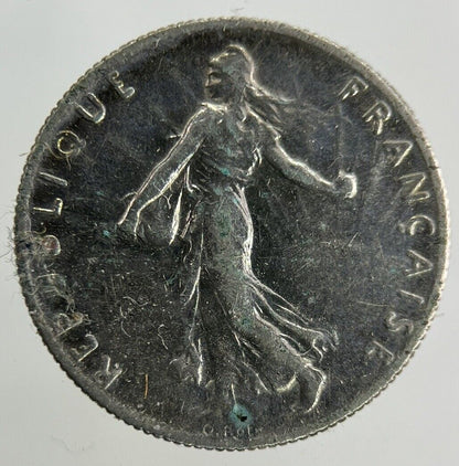 1919 France 50 Centimes Silver Coin | Fine Collectable Grade