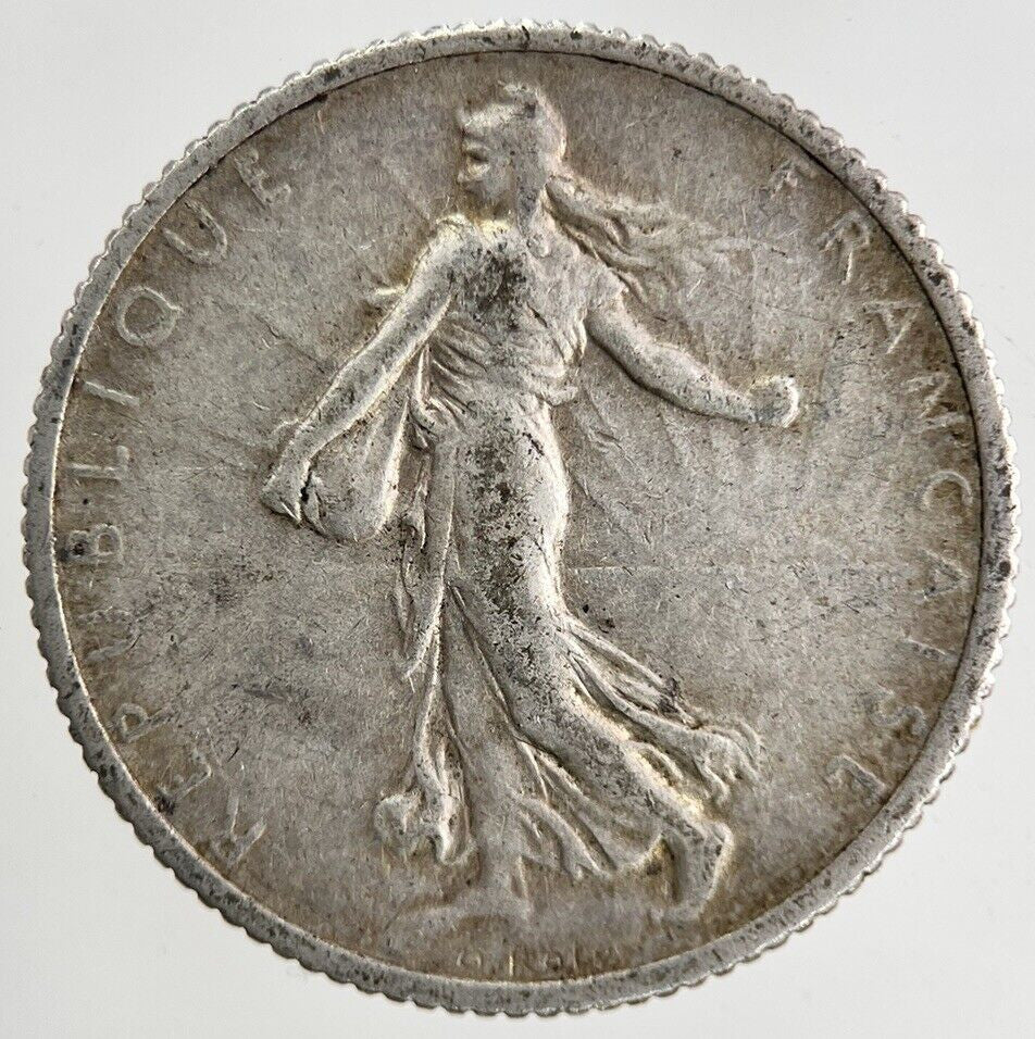 1919 France 1 Franc Silver Coin | Fine Collectable Grade
