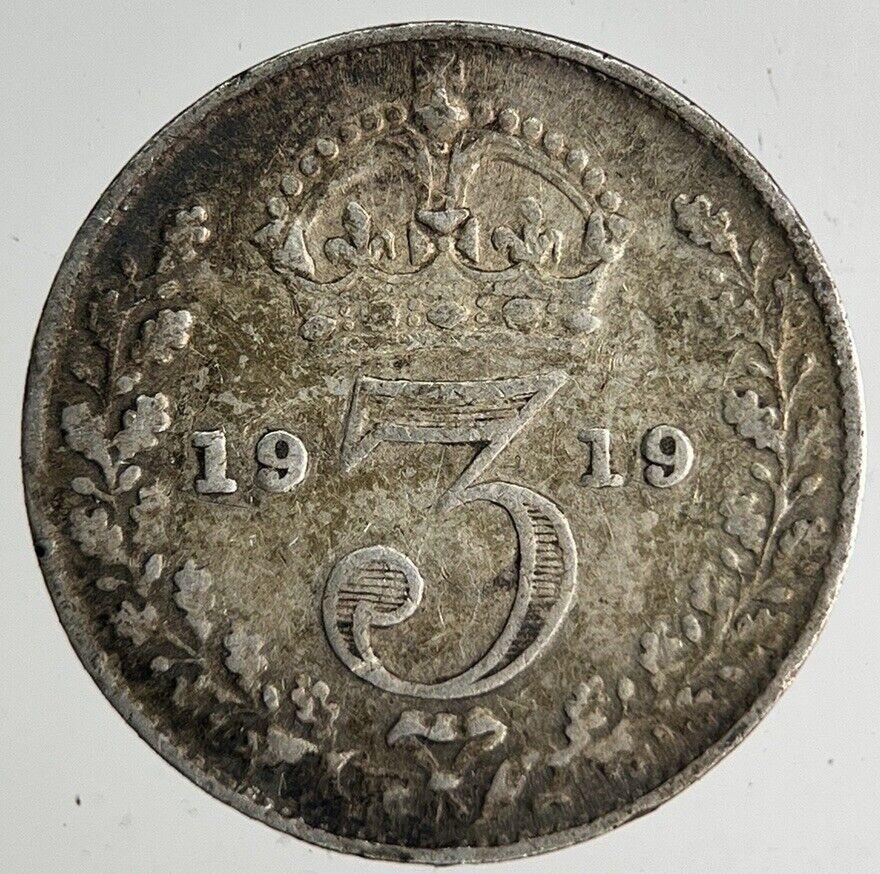 1919 George V Threepence Silver Coin | Fine Collectable Grade
