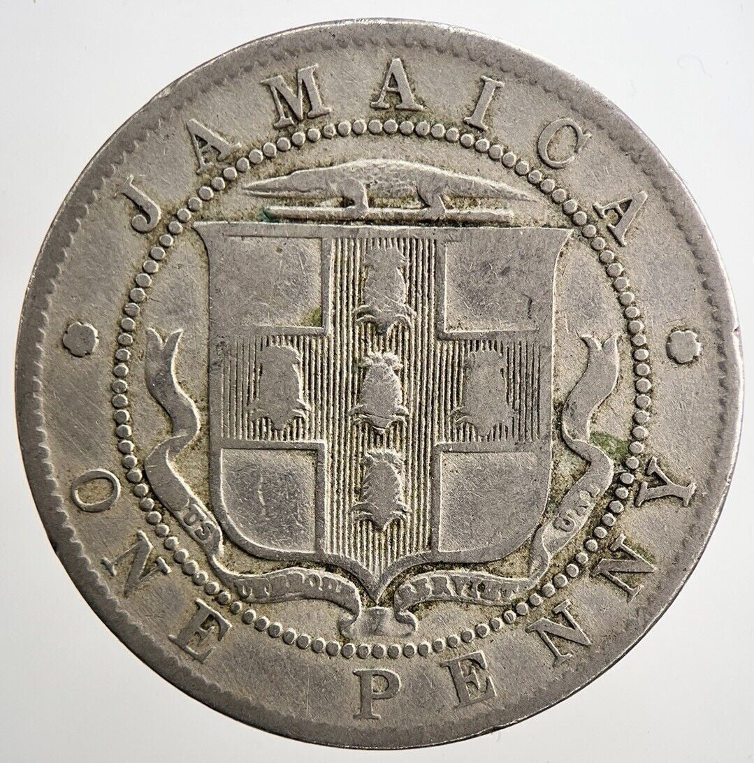 1919 Jamaica George V One Penny Coin | Collectable Grade | a5653