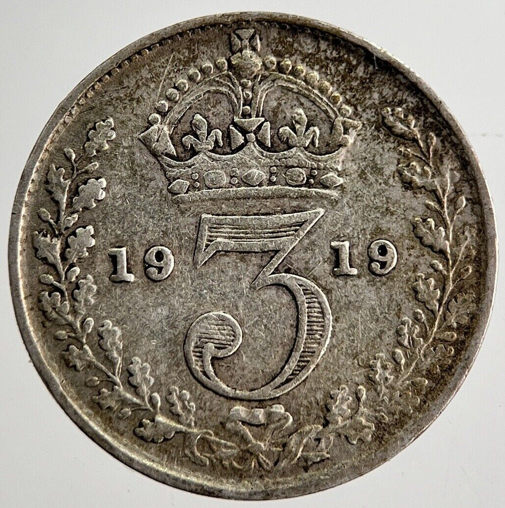 1919 George V Threepence Silver Coin | Very High Grade | a8570