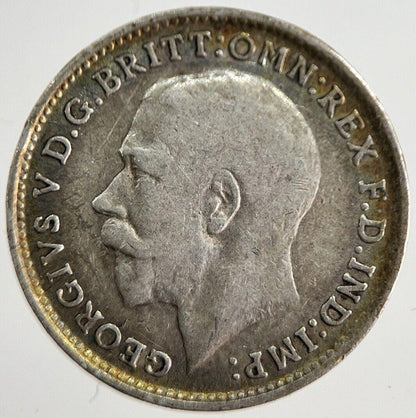 1919 George V Threepence Silver Coin | Very High Grade | a8566