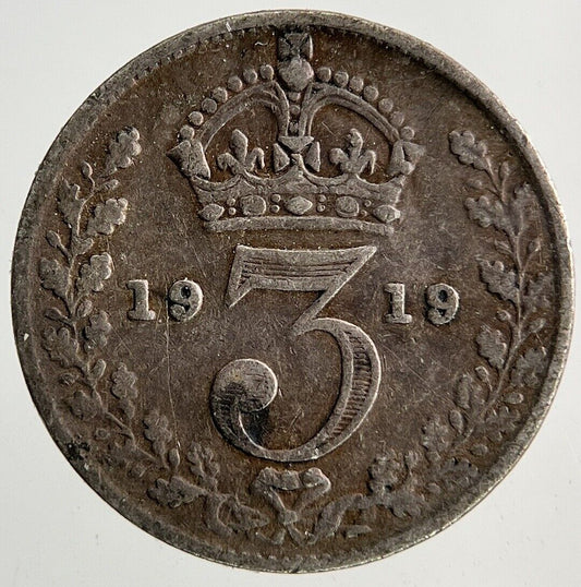 1919 George V Threepence Silver Coin | Fine Collectable Grade