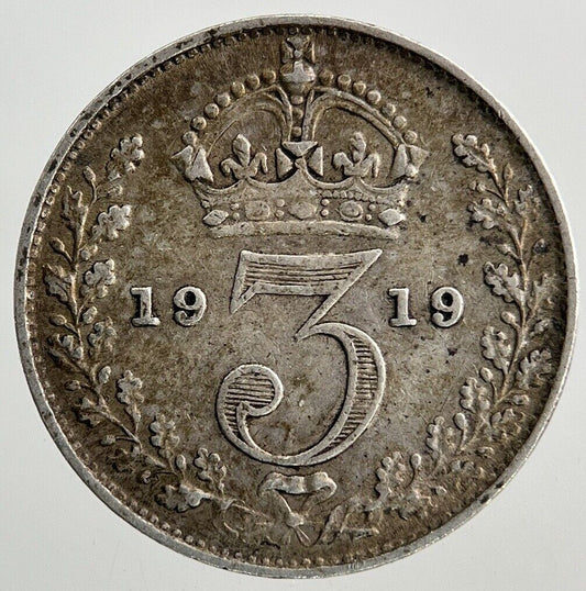 1919 George V Threepence Silver Coin | Fine Collectable Grade
