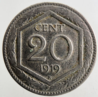 1919 Italy 20 Centesimi Coin | Fine Collectable Grade