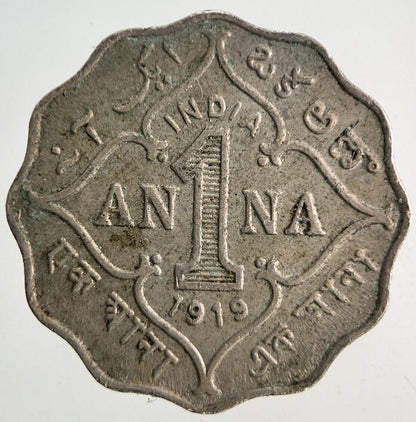 1919 India 1 One Anna Coin | Very High Grade