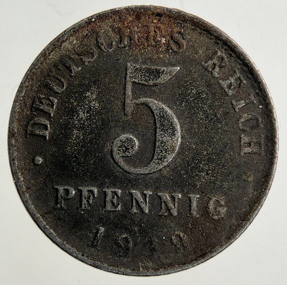 1919 Germany 5 Pfennig Coin | Fine Collectable Grade