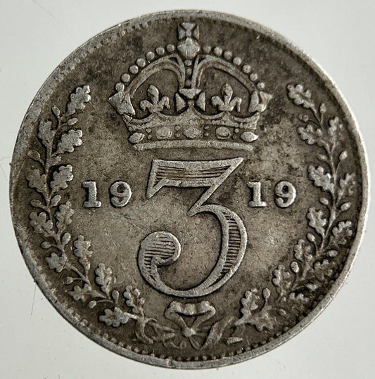 1919 George V Threepence Silver Coin | Fine Collectable Grade