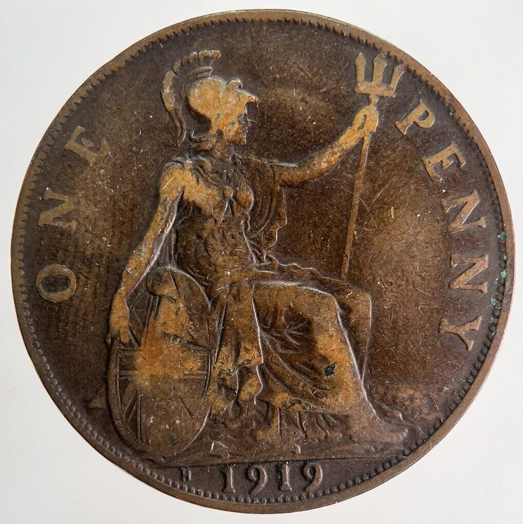 1919-H George V One Penny Coin | Collectable Grade | a9913