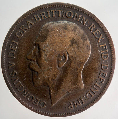 1919-H George V One Penny Coin | Collectable Grade | a9913
