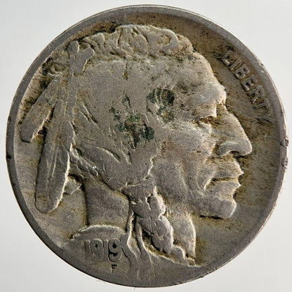 1919 US USA Buffalo Indian Head Nickel Coin | Fine Collectable Grade | a6301