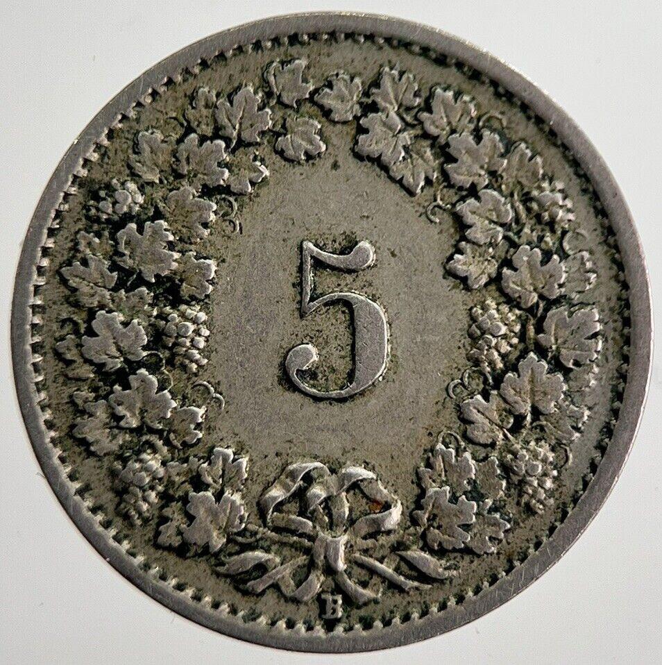 1919 Switzerland Swiss 5 Rappen Coin | Collectable Grade | a8386