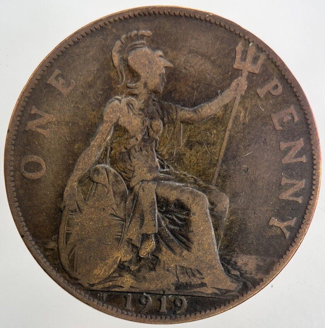 1919-H George V One Penny Coin | Fine Collectable Grade