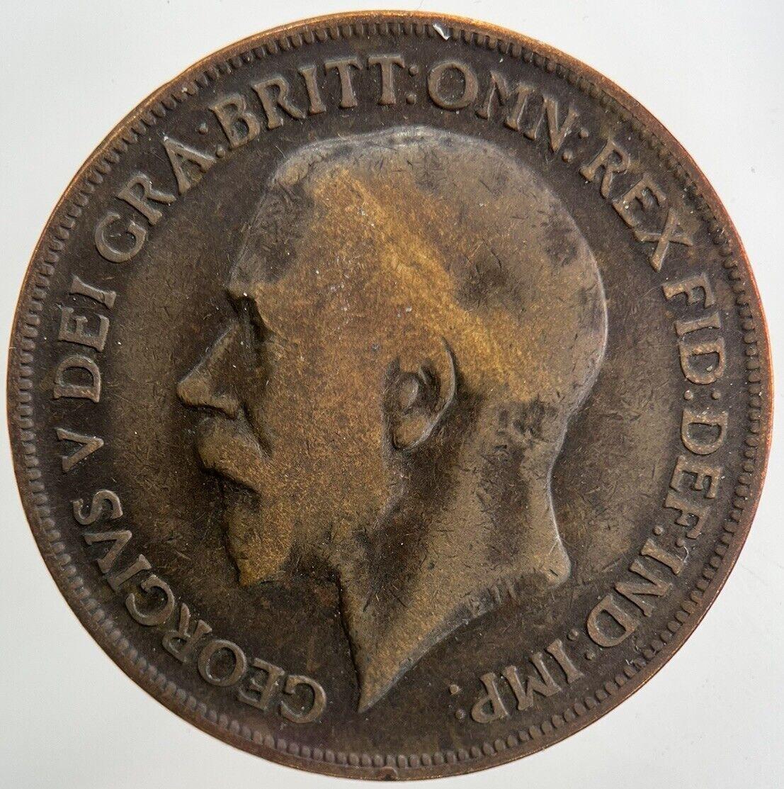 1919-H George V One Penny Coin | Fine Collectable Grade