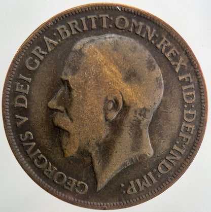 1919-H George V One Penny Coin | Fine Collectable Grade