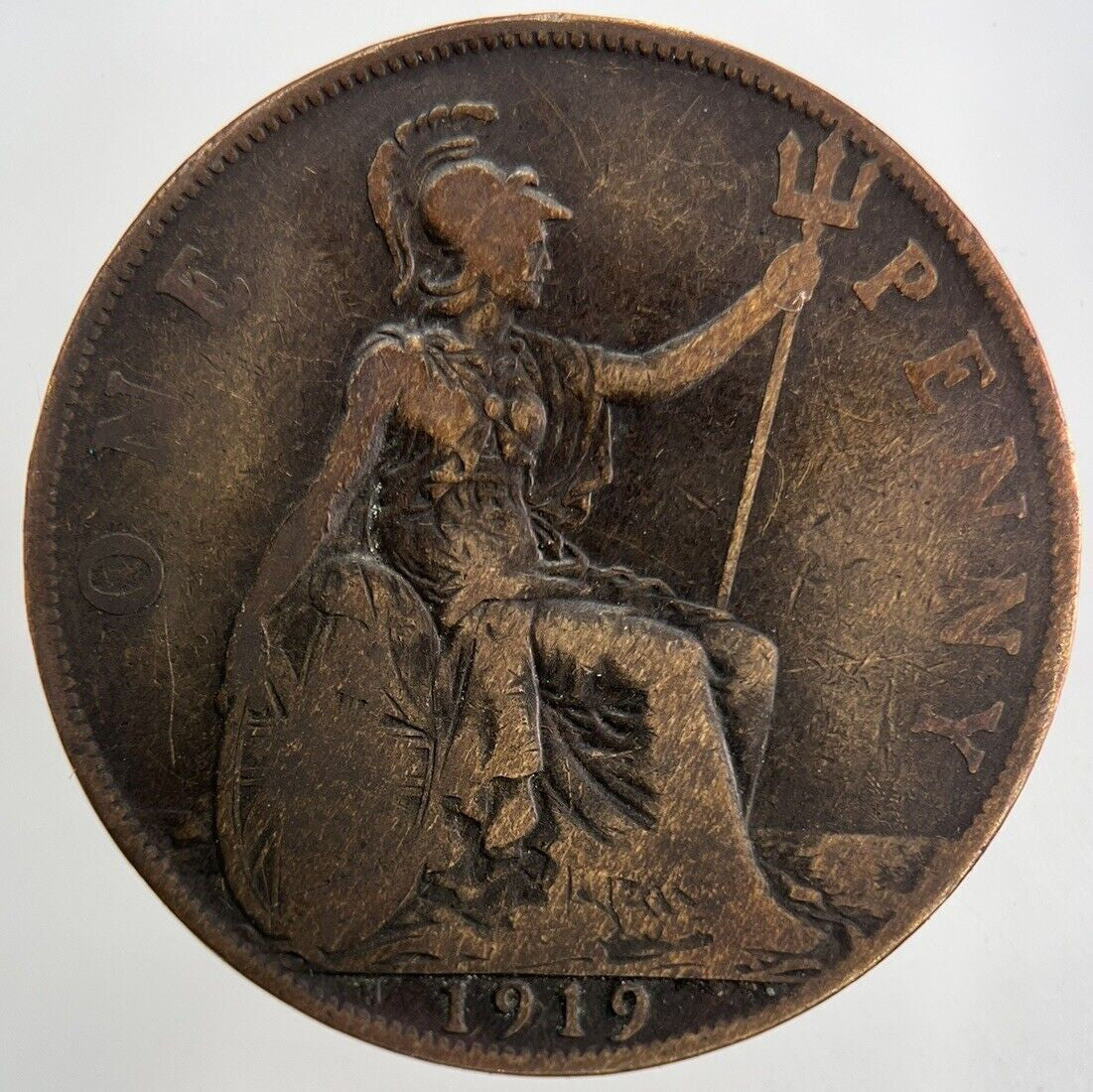 1919-H George V One Penny Coin | Fine Collectable Grade