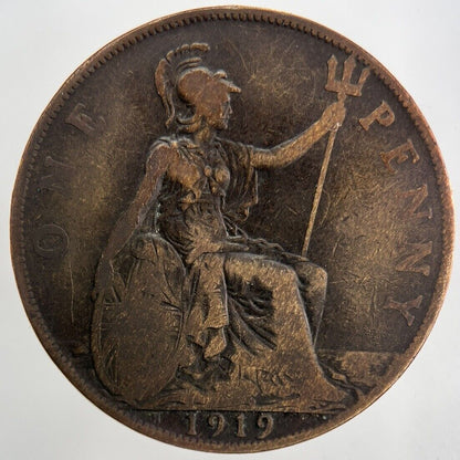 1919-H George V One Penny Coin | Fine Collectable Grade