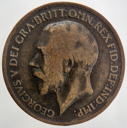 1919-H George V One Penny Coin | Fine Collectable Grade