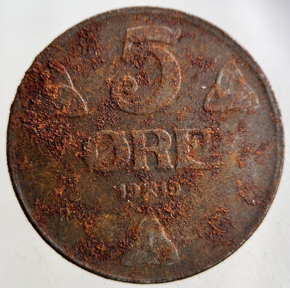 1919 Norway Iron 5 Ore Coin | Collectable Grade