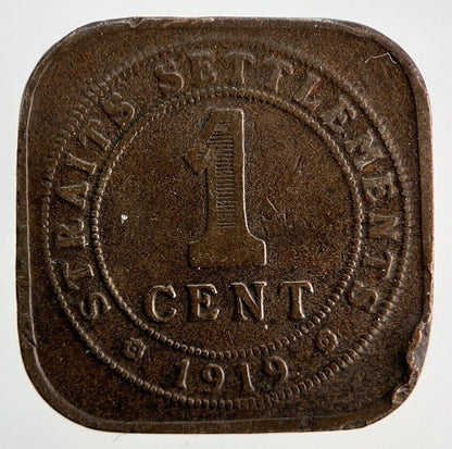1919 Straits Settlements 1 Cent Coin | Collectable Grade