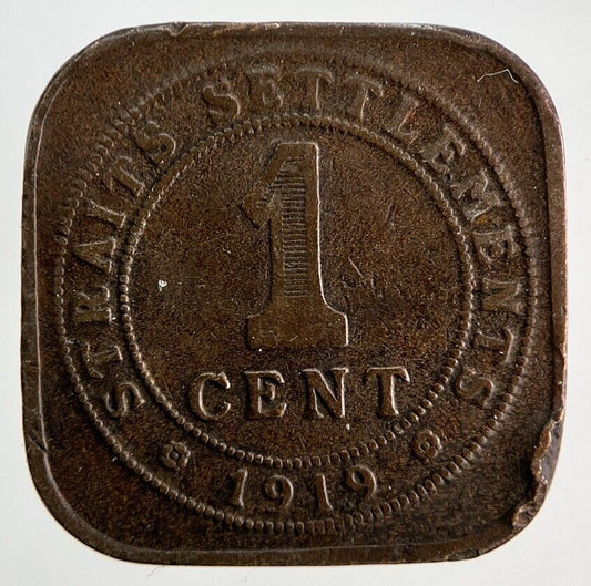 1919 Straits Settlements 1 Cent Coin | Collectable Grade